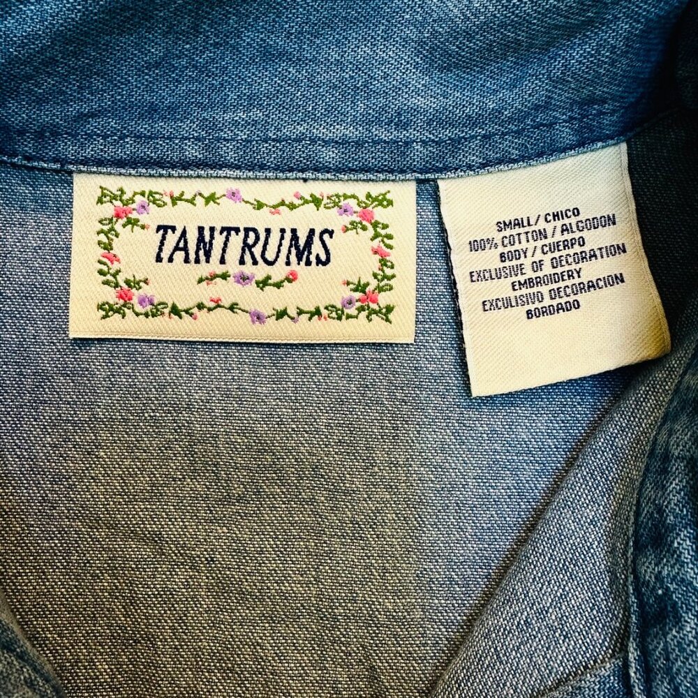 ✨ Tantrums Embroidered Denim Jacket ✨ - Picture 4 of 4